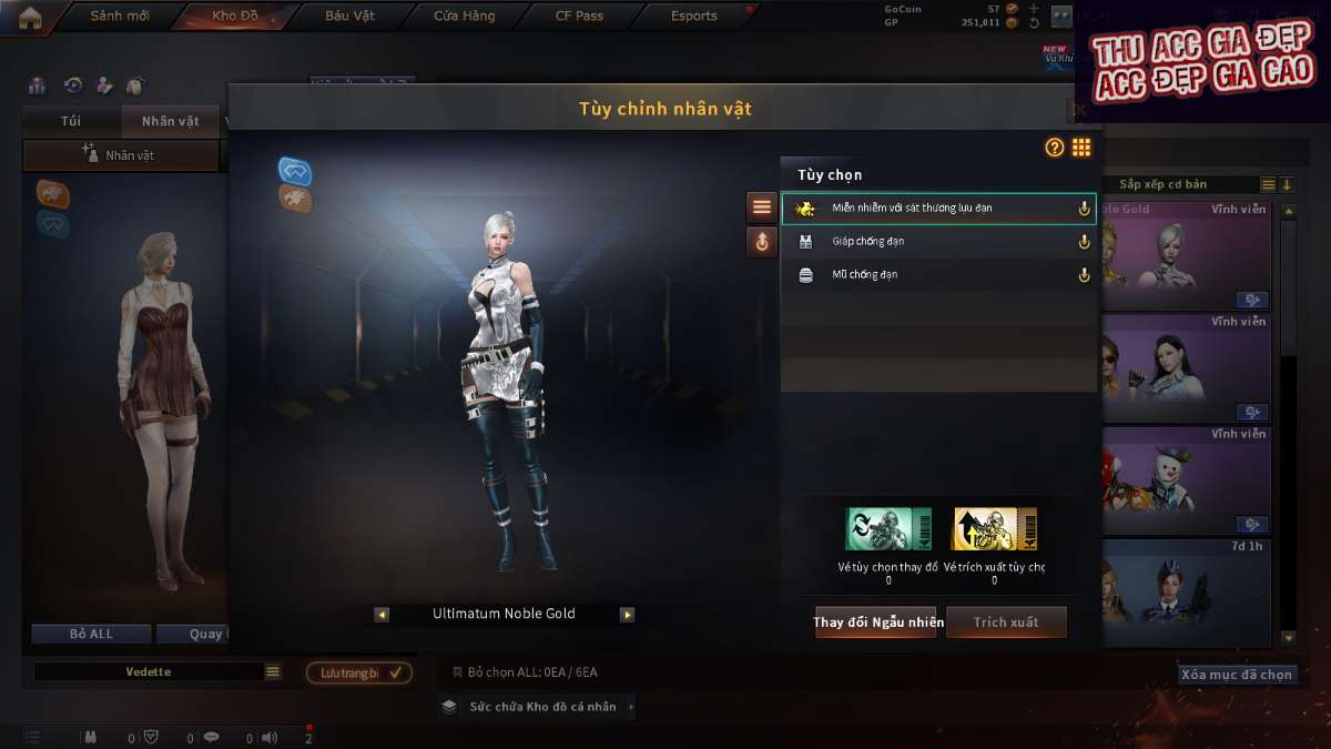 shop acc cf uy tin gia re
